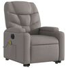 vidaXL Elektrischer Massagesessel mit Aufstehhilfe Taupe Stoff