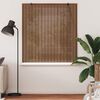 vidaXL Rollo mit Vorh&auml;ngen Braun 140 x 160 cm Bambus
