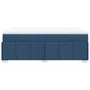vidaXL Boxspringbett mit Matratze Blau 120x190 cm Stoff
