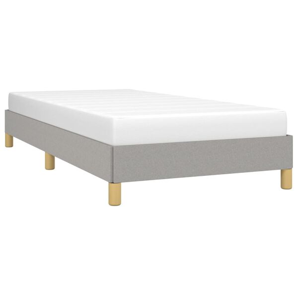 vidaXL Bettgestell ohne Matratze Hellgrau 80x200 cm Stoff