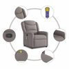 vidaXL Massagesessel Taupe Stoff