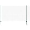 vidaXL Zaun mit Pfosten Gr&uuml;n 1,4 x 50 m Stahl und PVC