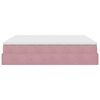 vidaXL Ottoman-Bett mit Matratze Rosa 180x200 cm Samt
