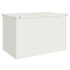 vidaXL Au&szlig;enlagerbox Wei&szlig; 80 x 50,5 x 50 cm Stahl