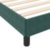 vidaXL Boxspringbett mit Matratze Dunkelgr&uuml;n 120 x 220 cm Stoff