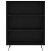 vidaXL Bücherregal Schwarz 69,5x32,5x90 cm Holzwerkstoff