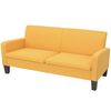 vidaXL 2-tlg. Sofagarnitur Stoff Gelb
