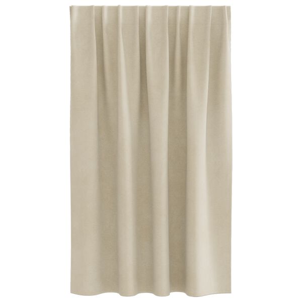 vidaXL Verdunkelungsvorh&auml;nge 2 pcs Creme 140 x 140 cm Samt