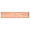 vidaXL Tischplatte Hellbraun 180x40x(2-4)cm Massivholz Eiche Behandelt