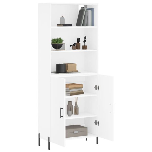 vidaXL Highboard Wei&szlig; 69,5x34x180 cm Holzwerkstoff
