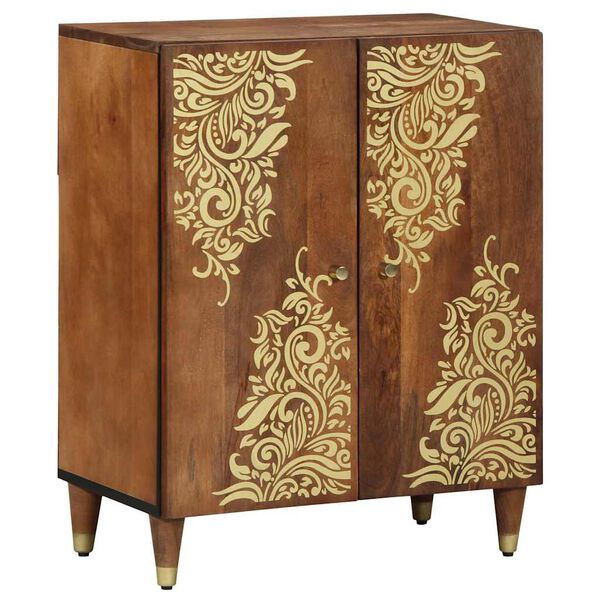 vidaXL Badezimmerschrank-Set mit Schubladen 3 pcs Honigbraun und Gold