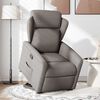 vidaXL Relaxsessel mit Aufstehhilfe Taupe Stoff