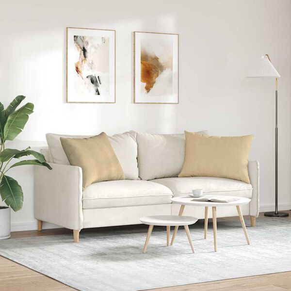 vidaXL Sofakissen 2 Stück Grau-Grün 70 x 50 cm Cordstoff