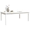 vidaXL Gartentisch Wei&szlig; 121x82,5x45 cm Massivholz Kiefer