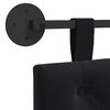 vidaXL H&auml;ngevorderseite Wandmontiert Schwarz 150 x 55 x 7 cm Samt