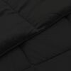 vidaXL Sommerdecke Gepolstert Schwarz 135 x 220 cm Mikrofaser