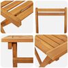 vidaXL Garten Essgruppe 7 pcs Braun Massivholz Akazie