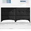 vidaXL Kopfteil mit Kopfteil Schwarz 160 cm Kunstleder