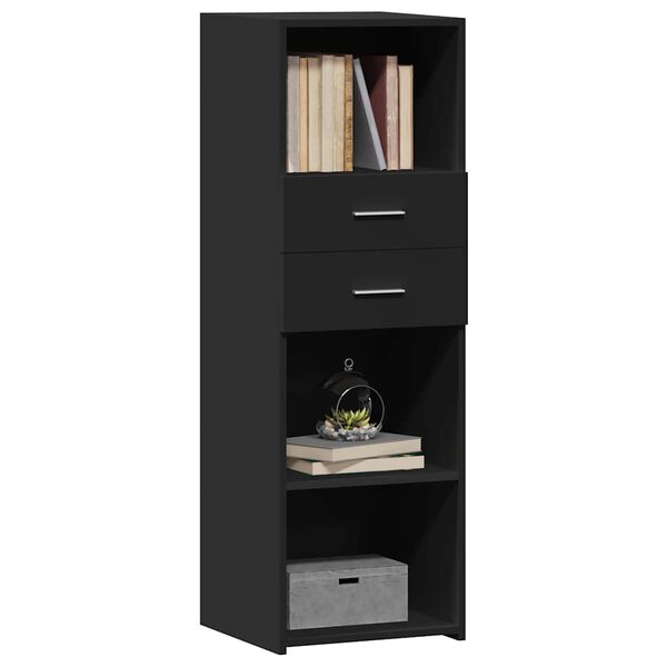 vidaXL Highboard Schwarz 40x42,5x124 cm Holzwerkstoff