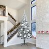 vidaXL Weihnachtsbaumkugelset XXL 4 pcs Wei&szlig; Kunststoff