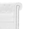 vidaXL Chesterfield-Sofa L-Form Kunstleder Wei&szlig;