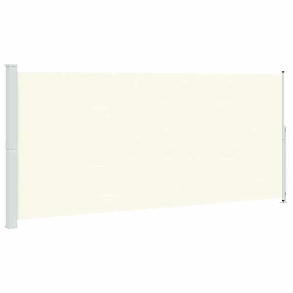 vidaXL Seitenmarkise Ausziehbar 220x500 cm Creme