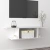 vidaXL TV-Wandschrank Hochglanz-Wei&szlig; 103x30x26,5 cm