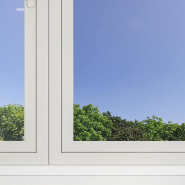 vidaXL Statische Reflektierende Solarfensterfolie Silber 90 x 1000 cm