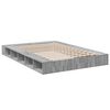 vidaXL Bettgestell Grau Sonoma 140x200 cm Holzwerkstoff