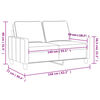 vidaXL 2-Sitzer-Sofa Weinrot 140 cm Stoff