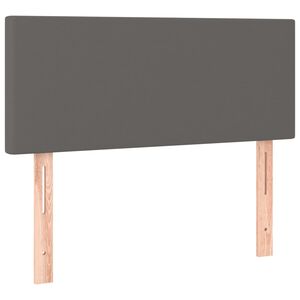 vidaXL Kopfteil Grau 80x5x78/88 cm Kunstleder