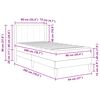 vidaXL Bettgestell mit Matratze Dunkelgrau 90 x 200 cm Samt