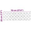vidaXL Treppe Tritt Rechtwinklig 2 pcs Silber 70 x 20 cm Aluminium