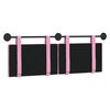 vidaXL H&auml;ngevorderseite Wandmontiert Uni Rosa 130 x 55 x 5 cm Stoff