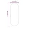vidaXL Wandspiegel Silbern 40x15 cm Oval