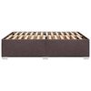 vidaXL Bettgestell ohne Matratze Dunkelbraun 140x190 cm Stoff