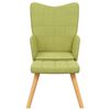 vidaXL Relaxsessel mit Hocker Gr&uuml;n Stoff