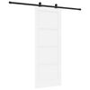 vidaXL Schiebet&uuml;r ORKDAL Wei&szlig; 78 x 202 cm Massives Kiefernholz