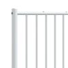 vidaXL Ersatz-Kopfteil Metall Wei&szlig; 180 cm