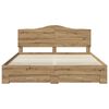 vidaXL Bettrahmen Artisan-Eiche 180 x 200 cm Holzwerkstoff