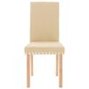 vidaXL Esszimmerst&uuml;hle 6 Stk. Creme Stoff