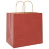 vidaXL Papiertragetaschen 250 Stk. mit Henkeln Rot 26x17x25 cm