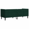 vidaXL Chesterfield-Sofa mit Nackenrollen 3-Sitzer Dunkelgr&uuml;n Samt