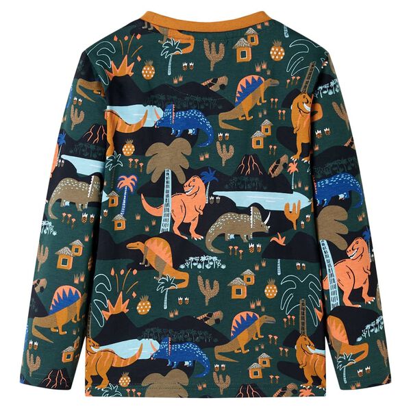 Kinderpyjama mit Langen &Auml;rmeln Dunkelgr&uuml;n 128