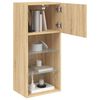 vidaXL TV-Schr&auml;nke mit LED-Leuchten 2 Stk. Sonoma-Eiche 40,5x30x90 cm