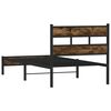 vidaXL Bettgestell ohne Matratze mit Kopfteil Sonoma-Eiche 100x200 cm
