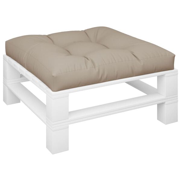 vidaXL Palettenkissen Taupe 70x70x12 cm Stoff