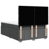 vidaXL Boxspringbett mit Matratze Dunkelgrau 140x200 cm Stoff