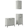 vidaXL Badezimmerm&ouml;bel-Set 3 stk. Graues Sonoma 39,5 x 36 x 88 cm