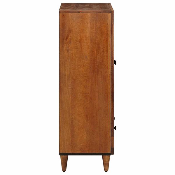 vidaXL Highboard mit T&uuml;r Walnuss 60 x 33,5 x 100 cm Massivholz Mango